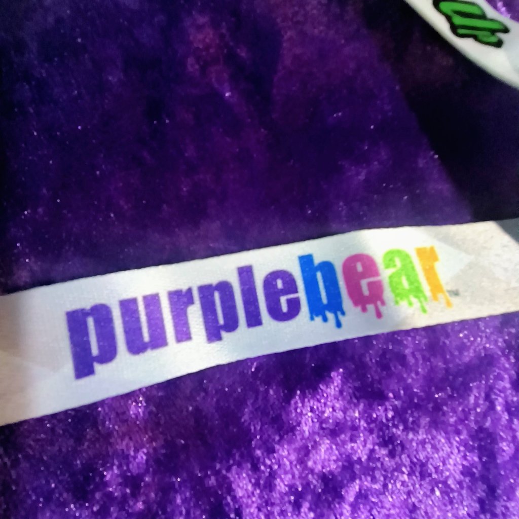 Purple Bear Lanyard #rollup (Green)