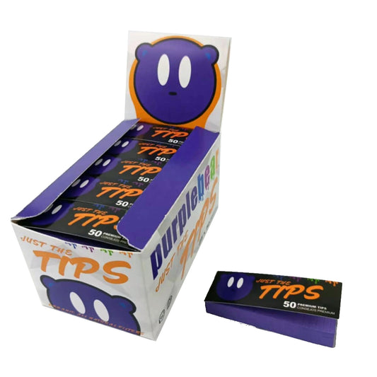 1 Box - PurpleBear Just the Tips (25 Booklets)