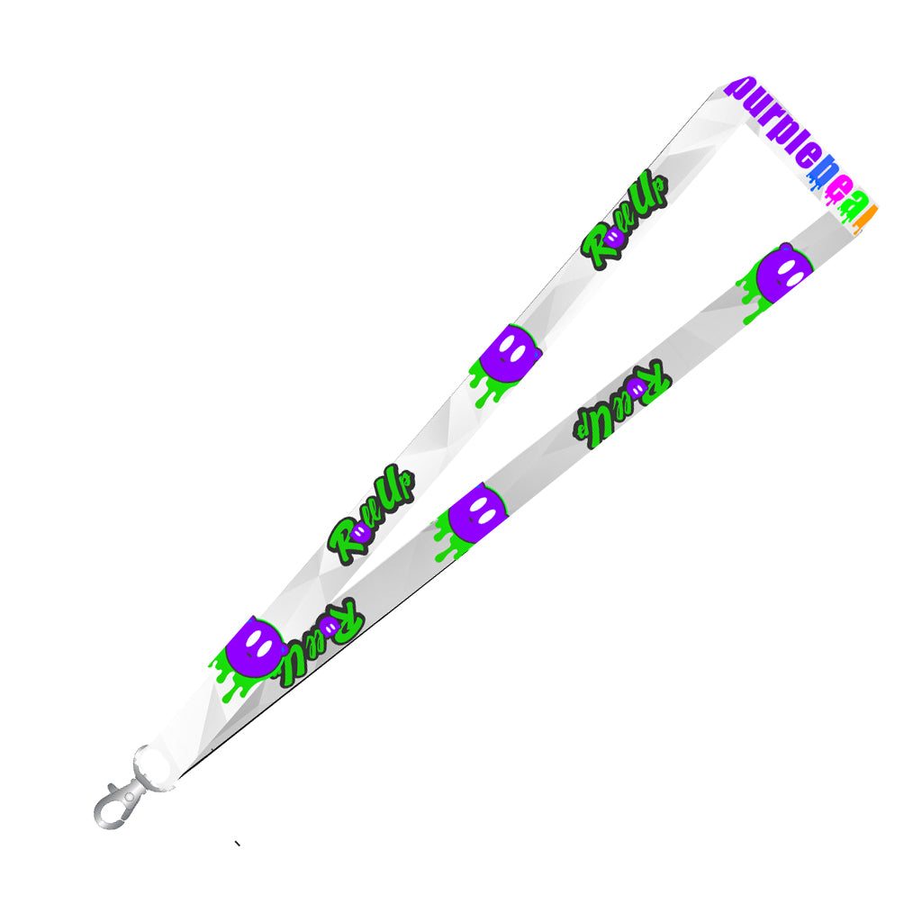 Purple Bear Lanyard #rollup (Green)